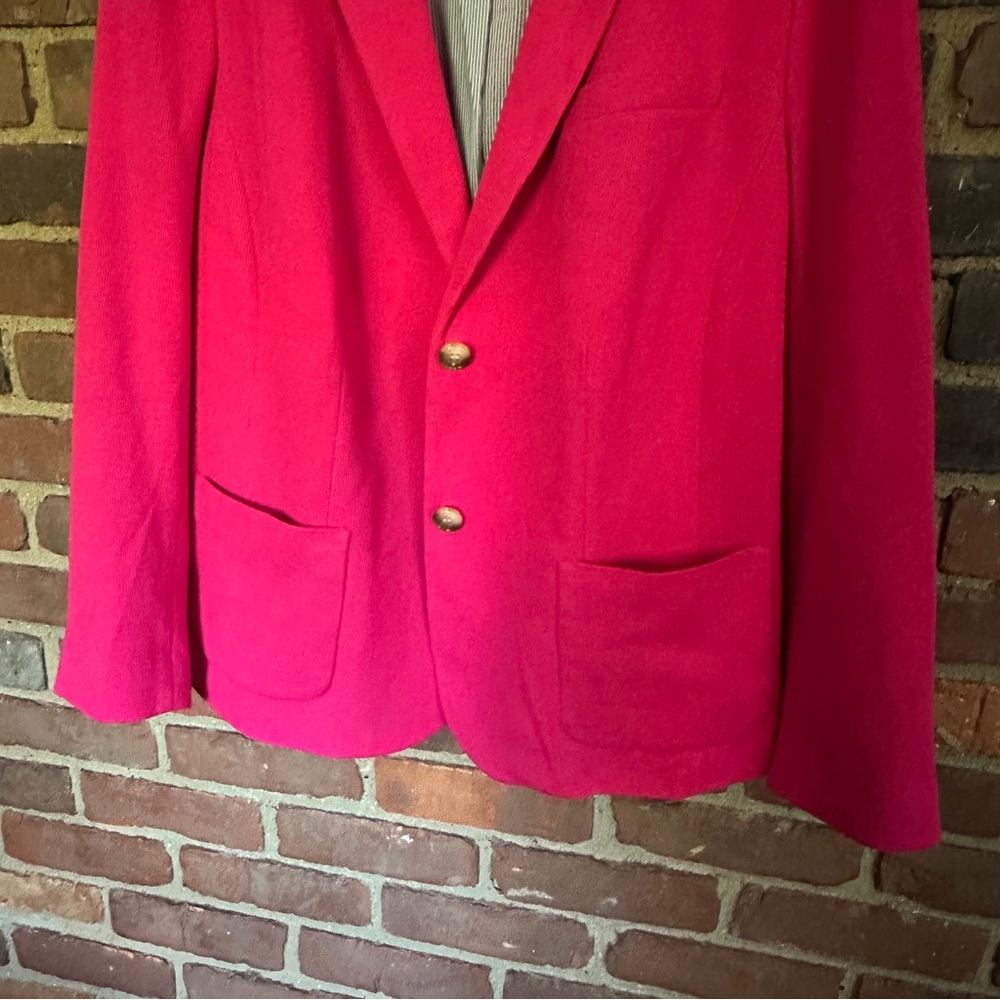 Talbots Knit Hot Punk Two Button Patch Pockets Bl… - image 3